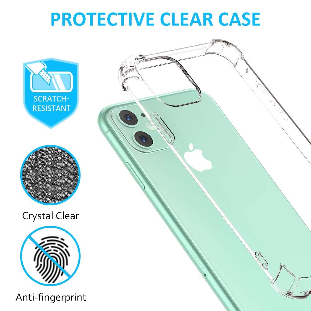 Shockproof Tough Gel Clear Case Cover For Apple Iphone Pro